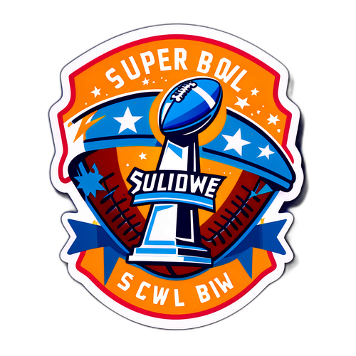 Super Bowl Logo Sticker