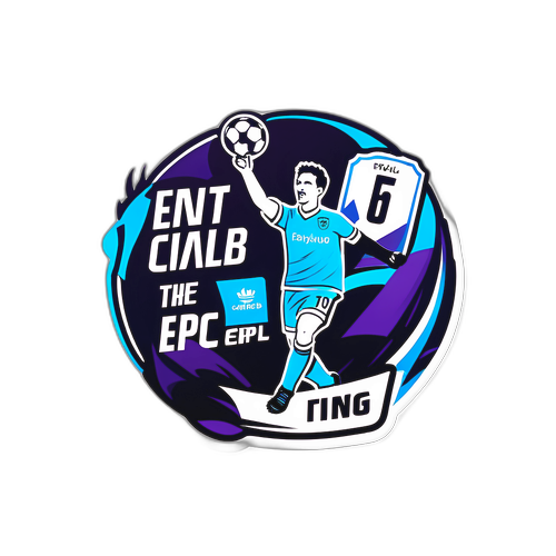 Nhãn dán bóng đá EPL với người hâm mộ cổ vũ đam mê