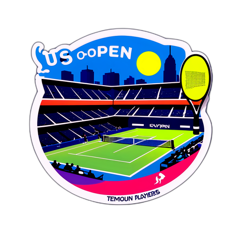 สติกเกอร์ US Open ตื่นเต้นไปกับเทนนิส