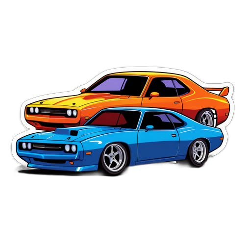 Mașinile din Fast and Furious într-o cursă de noapte