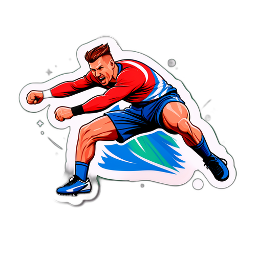 Nostalgický samolepka Jaromíra Hanzlíka ve sportovní akci