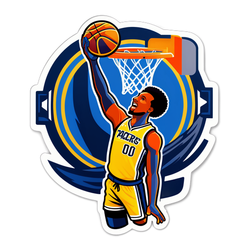 Stiker Seru Pertandingan Pacers vs Warriors