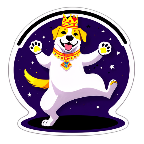 Un câine talentat dansând