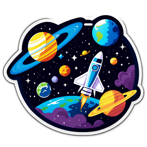 अंतरिक्ष अन्वेषण काSticker
