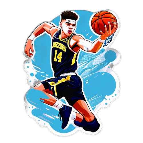 Estilong Sticker ni Michael Porter Jr. sa Ibon na Pose