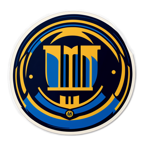 Stiker Logo Inter Milan Dalam Gaya Grafiti Urban