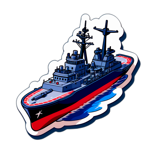Ізометричне зображення корабля з ракетами Tomahawk