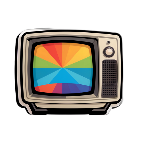 VTM Logo met Retro Televisiescherm