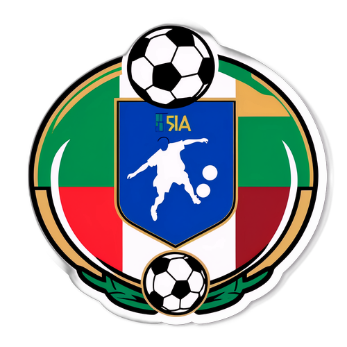 Stiker Bola Sepak Bergaya Seni Ikonik Italia