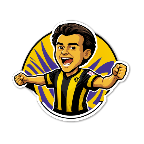 Trots op Vitesse: Juichende Fan Sticker