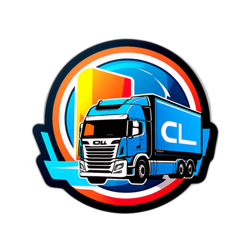 Autocollant du logo CDL avec des éléments graphiques modernes
