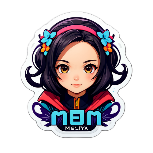 メイジヤのスタイリッシュなロゴステッカー