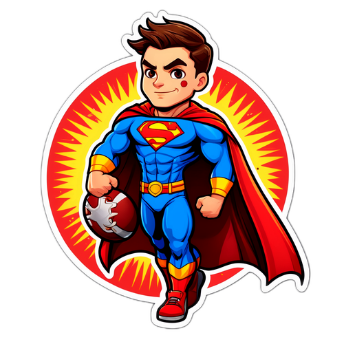 Gunner Rivers as a Superhero Sticker