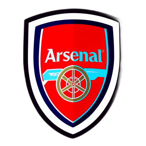 Stylizovaná samolepka s logem Arsenalu