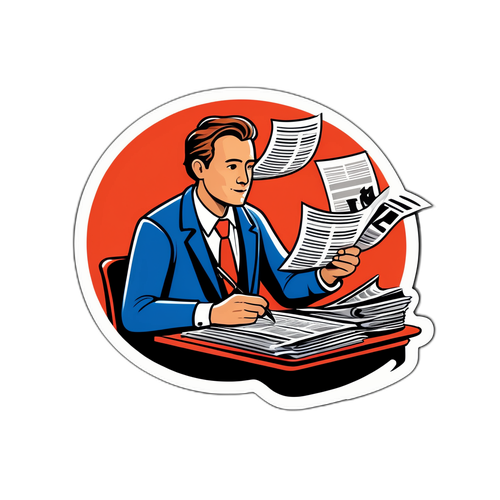 En lekende journalist med fjærpenn