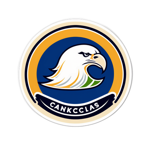 Retro-Style Reimagined Canucks Logo Sticker
