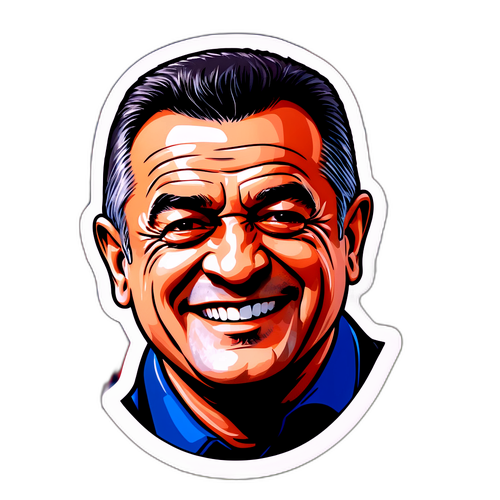 Autocolant cu Gigi Becali