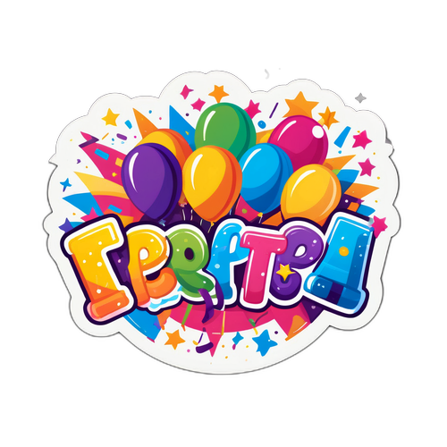 Adesivo de Celebração da Vitória na Mega Sena