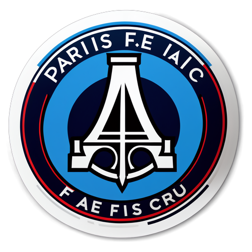 Sticker z herbem Paris FC