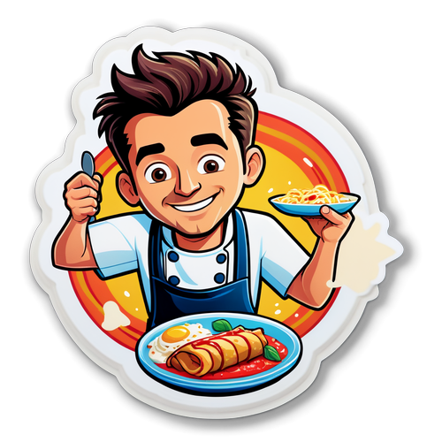 Gino D'Acampo's Culinary Creations Sticker