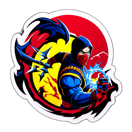 Elektryzująca nalepka "Mortal Kombat 2"