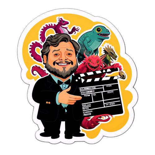 Fantastische sticker van Guillermo Del Toro