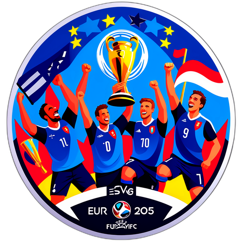 EURO 2025 Jalkapallologon Juliste