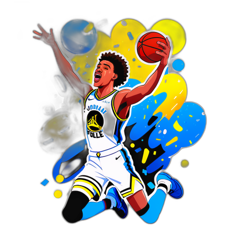 Sticker ni Jordan Poole na Nagdiriwang ng Tatlong Punto