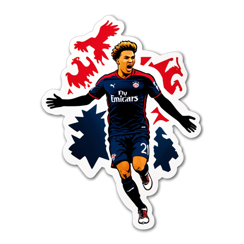 Create a Sticker, die die aufregendsten Momente von RB Salzburg gegen Bayern darstellt