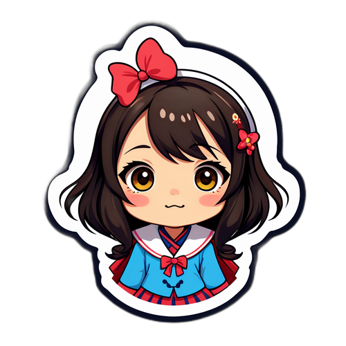 かわいいキャラクターのステッカー