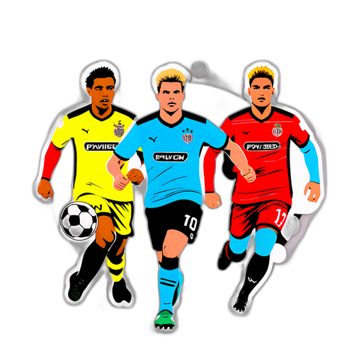 Αυτοκόλλητο με τις φανέλες του PSV Eindhoven και της Breda