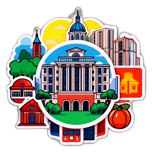 가천대학교 캠퍼스 건물 스티커