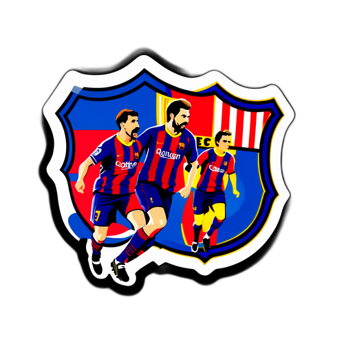Sticker ya Mchezo wa Kihistoria wa Barcelona