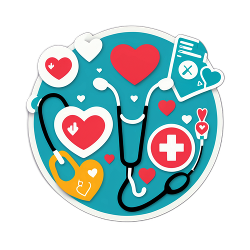 Une scène ludique illustrant des symboles d'assurance santé