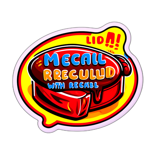 Śmieszna naklejka z hasłem o przypomnieniu mięsa od Lidla