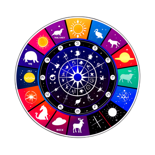 Kolorowa Grafika Tygodniowego Horoskopu