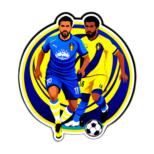 Al Nassr vs Al Kholood Zápasový Sticker
