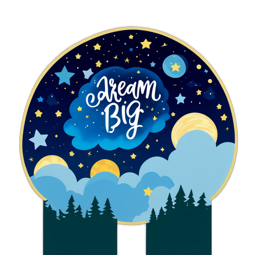 Unlock Your Dreams: A Cosmic Reminder to Dream Big Under a Starry Sky!