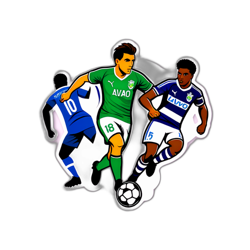 Porto - Rio Ave Voetbalwedstrijd Sticker