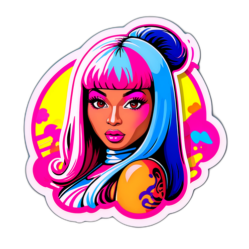 Isang Sticker na Inspired ng Estilo ni Nicki Minaj