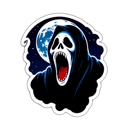 Furcht einflößender Scream 7 Aufkleber