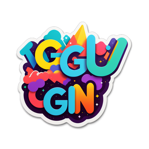 GGN Sticker: En Visuell Explosion av Färg och Kreativitet!