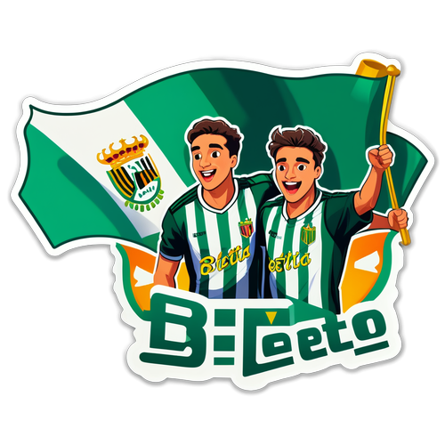 Sticker thể hiện sự phấn khích trước trận đấu Betis vs Valencia