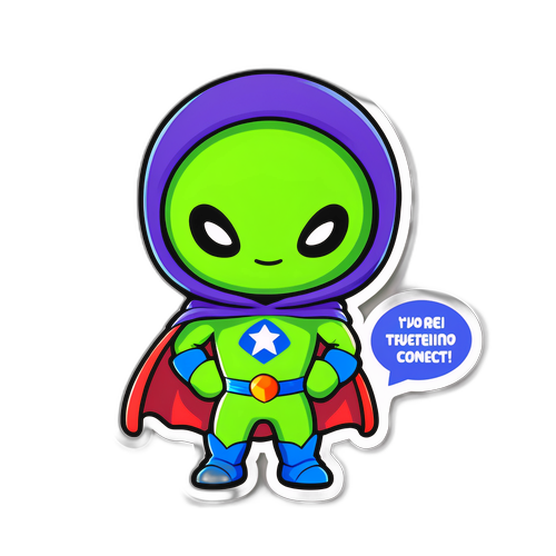 रेडिट एलियन सुपरहीरो स्टिकर