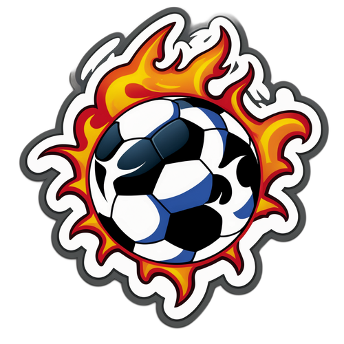 Εντυπωσιακή Μπάλα Ποδοσφαίρου με Φλόγες