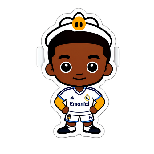 레알 마드리드 유니폼을 입은 캐릭터 스티커