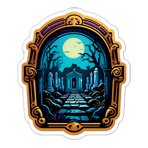 Aufregender Sticker mit dem Film Sunken Graves
