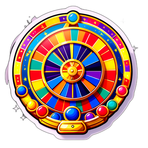 Design de um adesivo 'Mega da Virada'