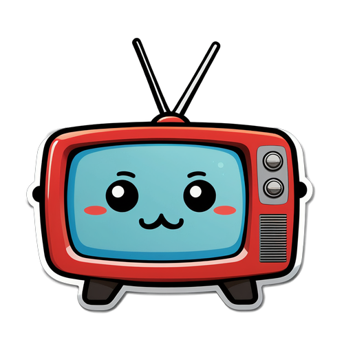 Søt tv2 klistremerke