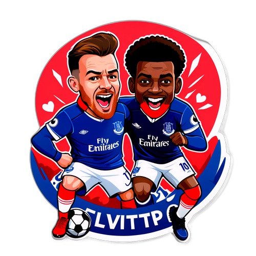 Sticker Sukan Everton vs Arsenal